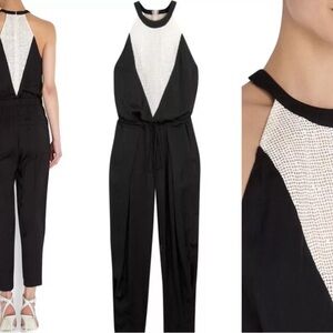 STUNNING COLLAR JUMPSUIT -MANNING CARTELL -